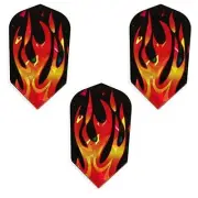 Harrows Hologram Great Ball of Fire Flames Slim Dart Flights (3 Sets)