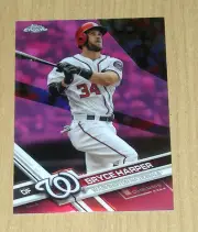 2017 Topps Chrome Bryce Harper PINK refractor #48