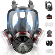 Gas Masks, Reusable Full Face Respirator Gas Masks Survival Nuclear and Chemi...