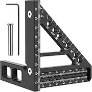 3D Multi-Angle Measuring Ruler, 22.5/90 Degree Aluminum Alloy Woodworking Square Protractor, High Precision Layout Measuring Tool for Engineer Carpenter/2887