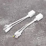 Divisor Poe Adapter Injector for IP Camera, Stable and Lasting DC12V Through Ethernet, 5 Couples for Domestic Security (White)