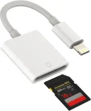 SD Card Reader for iPhone Camera Memory Lightning Adapter Apple MFI Accessories