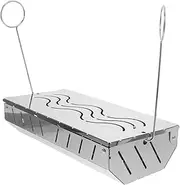 YARNOW Professional Bbq Results with Stainless Steel Smoke Boxes Wood Chip Smoking Tool Smoking Baskets Cases Bins Trays Containers