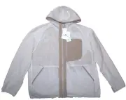UNIQLO (WHITE MOUNTAINEERING) FLEECE FULL-ZIP LONG SLEEVE HOODIE NATURAL Size L