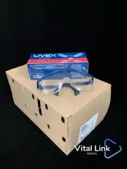 Honeywell S1299C UVEX Astrospec 3000 Safety Glasses, Blue Frame - Case of 50