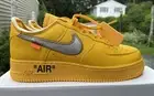 Nike Air Force 1 Low OFF-WHITE University Gold ICA Lemonade Size 9.5 DD1876-700