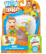 Vlad & Niki Niki with Three-Wheel Scooter Figure Set