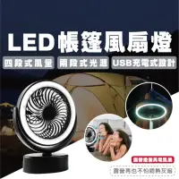 在飛比找momo購物網優惠-【TAS CAMP】30 LED充電式 露營風扇燈(LED 