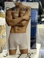 Calvin Klein Men's 100% Cotton Boxer Briefs 3 Pack - NB4003