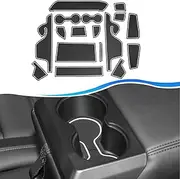 SXCY for 2024 Ford Ranger Accessories Cup Holder Inserts Liner 2024 Ranger Door Slot Mats Cupholder Coasters for 2024 Ford Ranger Lariat/Raptor/XL/XLT Accessories Inserts Liner Waterproof Mats(White)