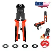 ProSeries RJ45 Crimp Tool - Precision Pass-Through & Standard Connections