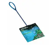 Marina Fine Soft Mesh Fish Net with Plastic Coated Handle, 10 cm/ 4-inch,Blue