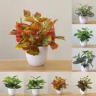 Artificial Flower Foliage Plant Potted Bonsai Fake Potted False Plants Home Deco