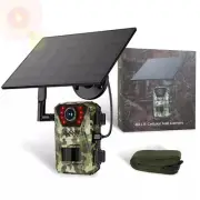 4G 4K 30FPS Solar Trail Camera Outdoor Wildlife Camera Motion Activated IP66 Wat
