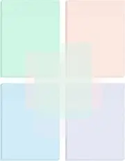 BAYTORY 200 Sheets Glitter Transparent Sticky Notes 3 * 4 inch, Clear Soft Pastel Memo Pads Waterproof Translucent Self-Stick Note, See Through Self-Adhesive Note for Office School (Morandi 102mm)