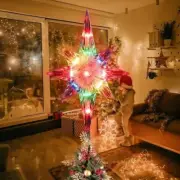 Christmas Tree Topper,Bethlehem Star Tree Topper(12 Inch 10 Lights Multi-Color)