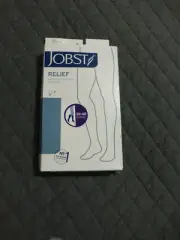 Jobst Relief Large Knee Highs Compression Socks Beige 30-40mmHg NEW