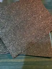 NEW 6 Brown Glitter FOAM SHEETS PEEL AND STICK FOR ARTS AND CRAFTS 6" X 7.5"