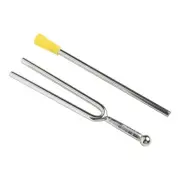 Compact 440Hz Tuning Fork Set with Hammer for Violin and Guitar Sound Precision