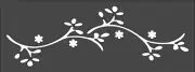 1- 3x8 inch Stencil, (VH-53) Leaf Border (6mil)