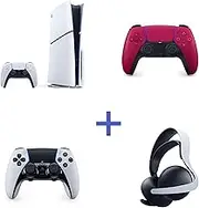 PS5 Console (Slim) Ultimate Bundle + Red DualSense