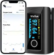 Bluetooth Pulse Oximeter Blood Oxygen Saturation Monitor With Free App New