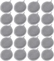 Anneome 20pcs Double-Sided Dishwashing Sponges High Absorbency Non-Oil Sticking Scrub Pads for Kitchen Reusable Nylon Sponge for Dishes