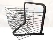Tabletop Artwork Drying Rack Art Rack with 10 Wire Shelve Black Powder Coated Metal Steel Sturdy Art Organizer for Paintings and Drawings, Ideal for Classroom, Art Studio