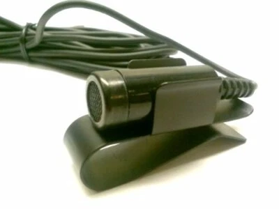 MINATURE MICROPHONE W/ CLIP 3.5mm RIGHT ANGLE MONO PLUG