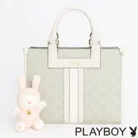 在飛比找momo購物網優惠-【PLAYBOY】手提包附長背帶 Lucky Bunny系列