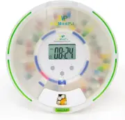 Automatic Pill Dispenser with Alarm, Sound & Light, up to 6 Alarms/Day, 6 Dos...