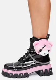[Koi Footwear] Blush Hallucinations Scares Teddy Bear Boots