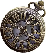 [WRITWAA] 1pc Personalized Watch Watches Quartz Pocket Watch Silver Pocket Watch Chain Watch Man Vintage Watch Men Para Digital Pocket Watch Retro Watch for Men Hombre Digital Fob Watch