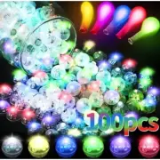 100/10Pcs Luminous Tumbler Ball Lamp Mini LED Balloon Light Colorful Flashing La