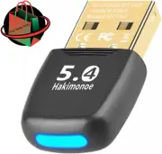 Upgraded Bluetooth 5.4 USB Adapter for PC Laptop, Wireless Transmitter Dongle...