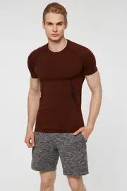 Jerf Mens Condor Brown Seamless Tee Shirt