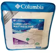 Columbia 360 Zip-off Mattress Pad, Super Lofty Mattress Pad, Cloud Soft KING
