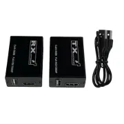 Aluminum USB KVM HDMI Extender Adapter RJ45 Cat6 Ethernet Network Cable