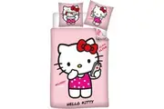 Hello Kitty Cutest Girl Quilt Cover Set - Single Bed Size