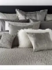 Donna Karan Fuse King Duvet Cover,2Stand.,2Euro Quilted Shams+Flat Sheet,Pillow!
