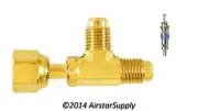 C&D Valve CD9611 Tee Connector 1/4" F. Flare x 1/4" M. Flare Pack of 2