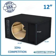 12" Single Ported / Vented Sub Box Subwoofer Enclosure Speaker Box 32Hz