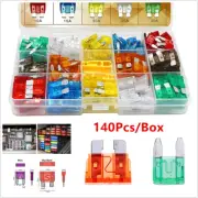 140pcs Car Automotive Mini Medium Standard Fuses Blade Fuse Assortment Kit APM