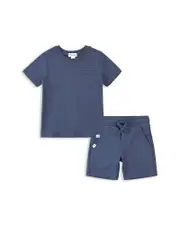 Miles The Label Boys' Miles Basics Tee & Shorts Set - Little Kid