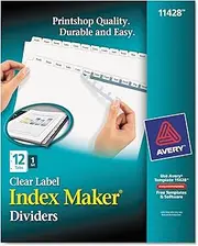 AVE11428 - Avery Index Maker Clear Label Dividers
