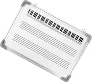 LOPUNER Music Staff Dry Erase Board Double Sided Whiteboard for Music Teaching and Tool for Home School for Beginners