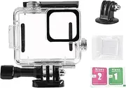Waterproof Case for GoPro Hero Compact Waterproof Action Camera, Underwater Diving 50M/164FT Protective Housing Shell for Go Pro Hero Compact Action Camera with Bracket Accessories