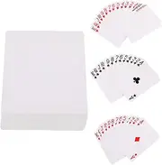 Gogogmee DIY Poker Cards Set Blank Unfinished Heat Transfer Paper Poker Create Your Own