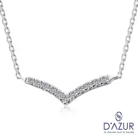 在飛比找Yahoo奇摩購物中心優惠-D azur戴佐珠寶 14K金 7分 鑽石項鍊