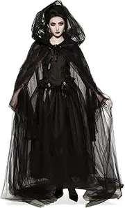 Rubie's Adult Full-Length Sheer Cape with Oversized Hood